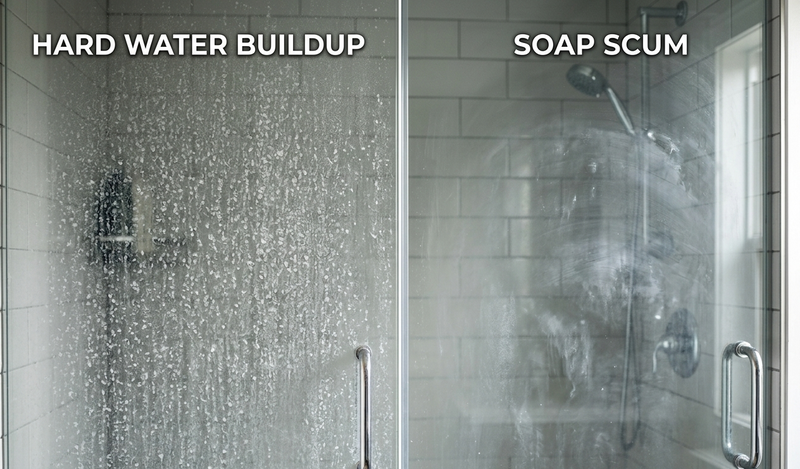 Hard Water vs Soap Scum: What’s Actually on Your Shower Glass?